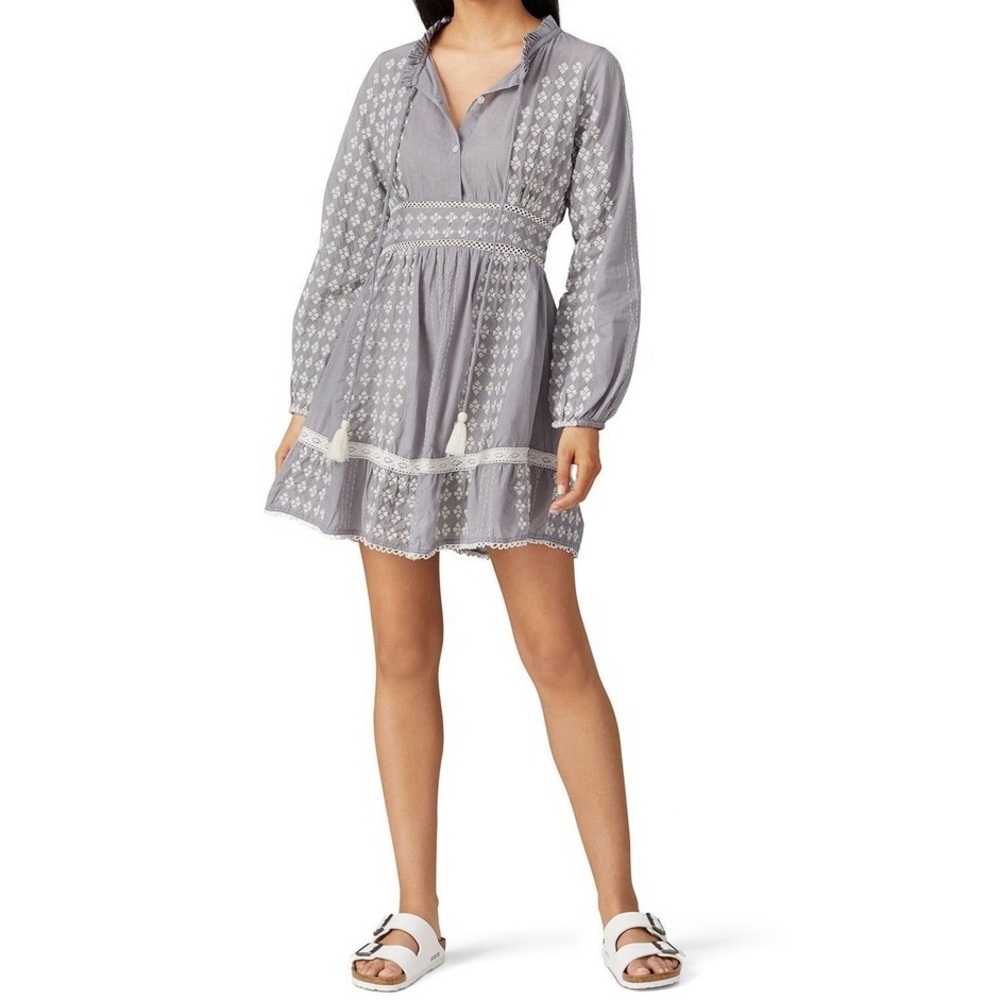 EUC- Area Stars ‘Tia’ Boho Peasant Mini Dress-RUNS SMALL